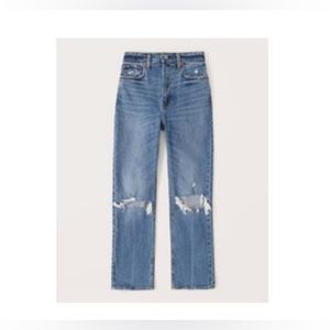 Abercrombie & Fitch Ankle Straight Ultra High Rise Jean
